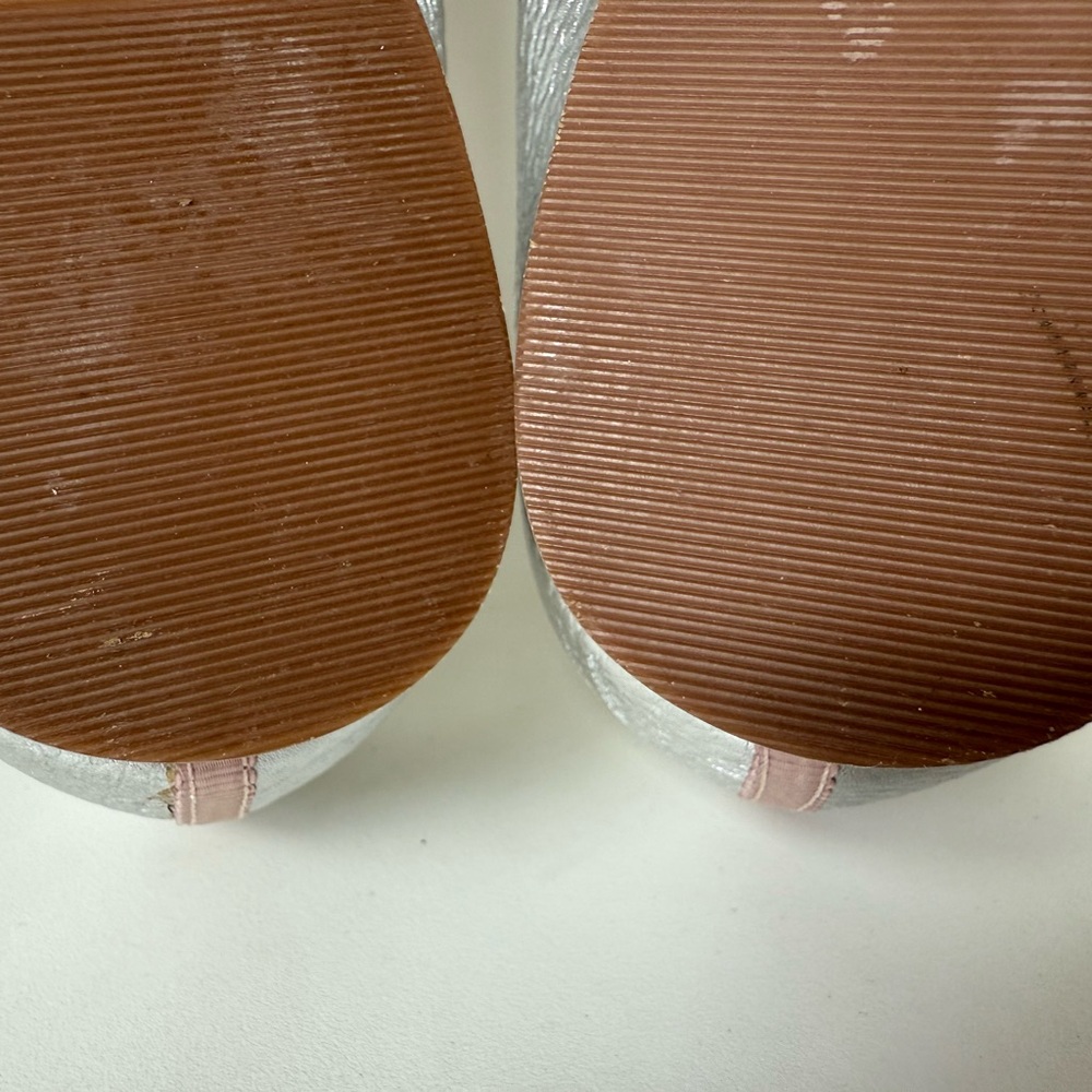 Mini Boden Silver Pointed Toe Flats - Picture 10 of 16